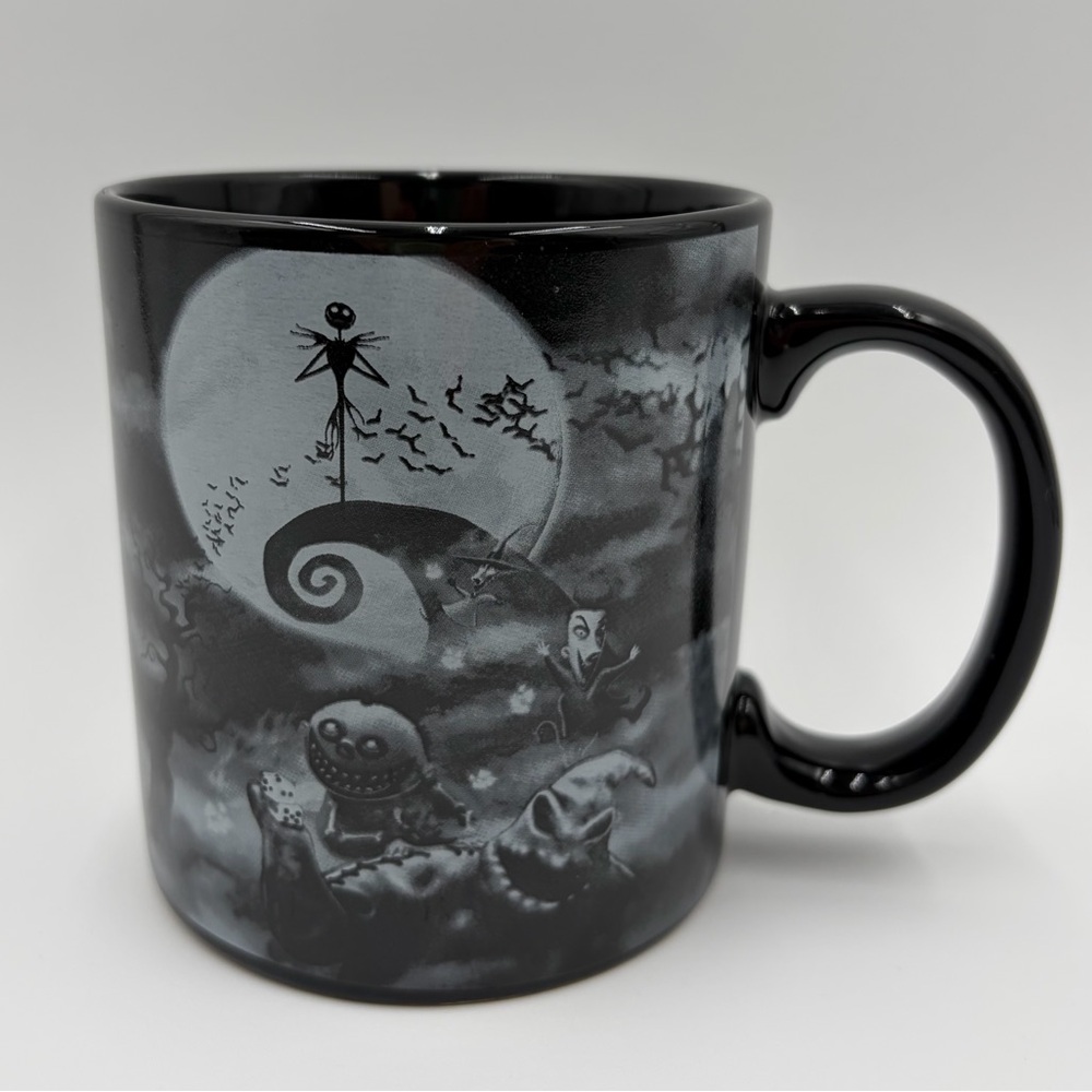 Disney Tim Burton The Nightmare Before Christmas Black Coffee Mug 2016 20 oz